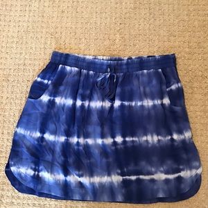 Blue tie dye skirt from target